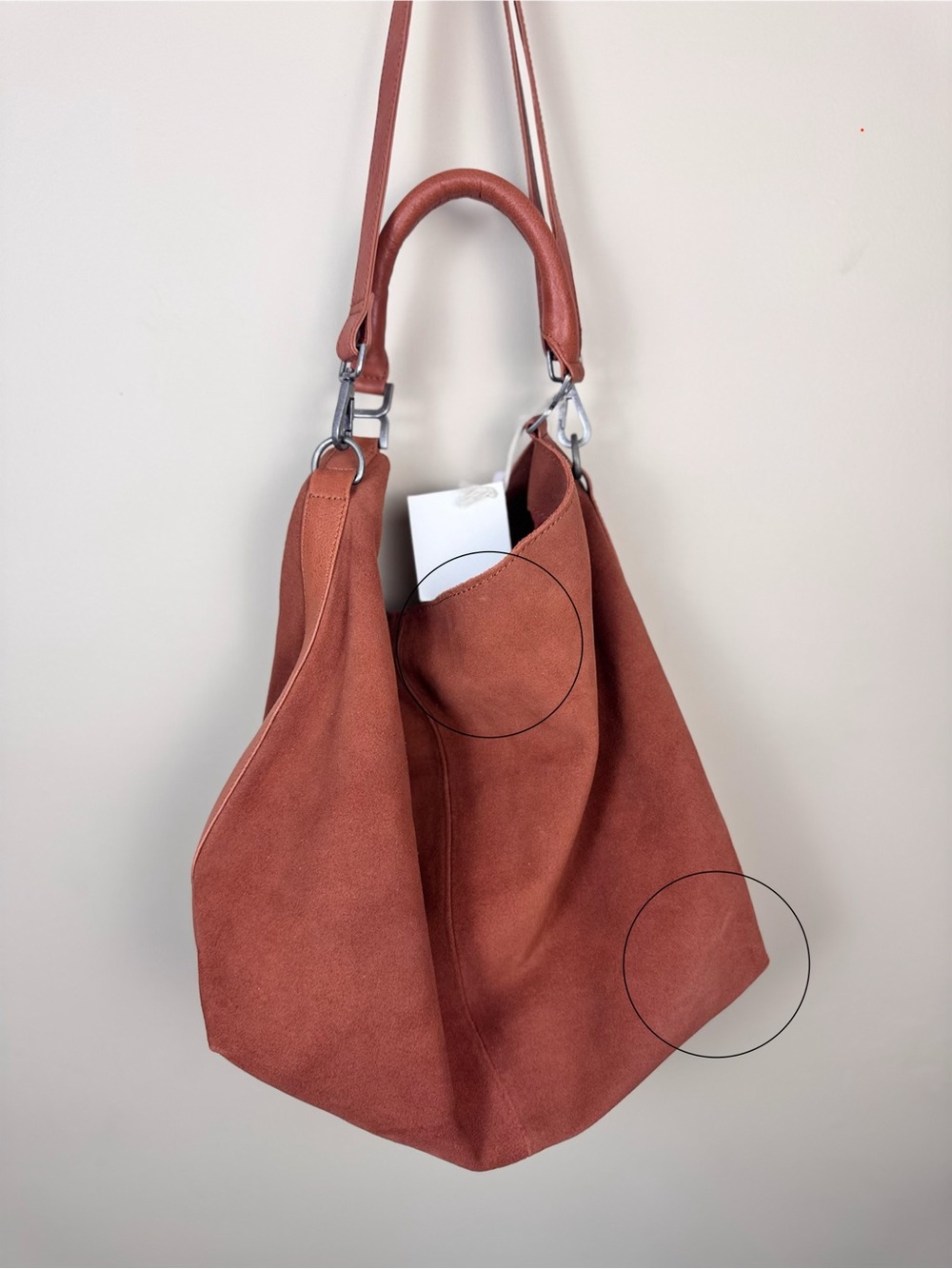 Free People Suzie Suede Slouchy Tote Bag - Picture 17 of 17